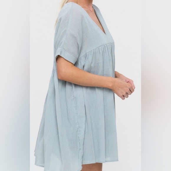 Listicle V neck oversized babydoll‎ dress size small #008 - Picture 2 of 6